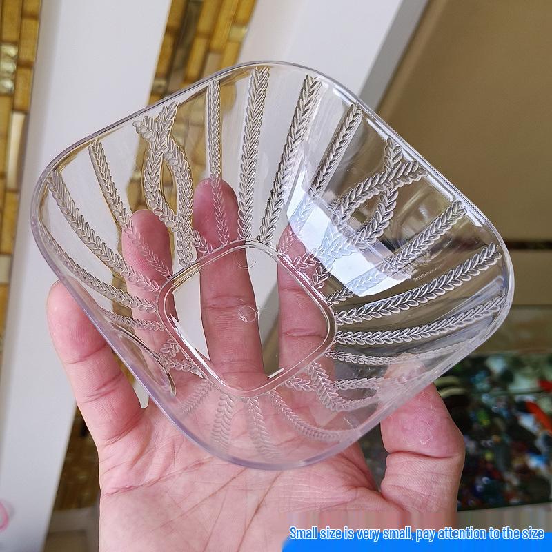 Новогодняя прозрачная фруктовница: Многофункциональная миска для закусок и конфет, фруктовница, салатница