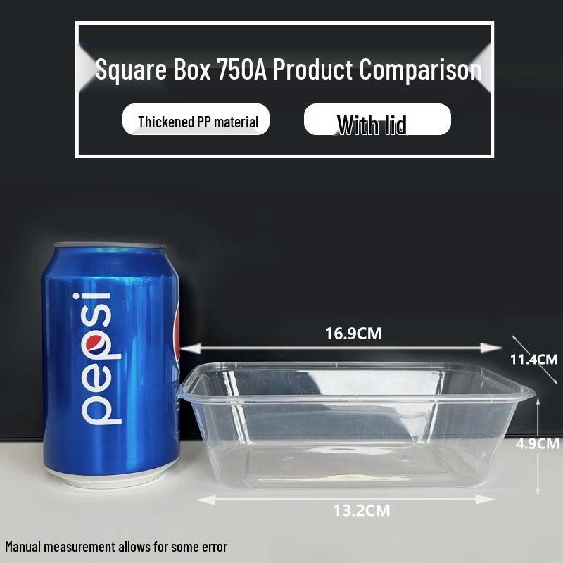 

Disposable Transparent Rectangular Takeaway Containers with Lids