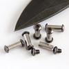 10 Sets/lot 12 Sizes DIN912 Alloy Steel Material 12.9 Grade Knife Handle M4 Thread Hexagonal Screws Locking Nail Spindle Rivet