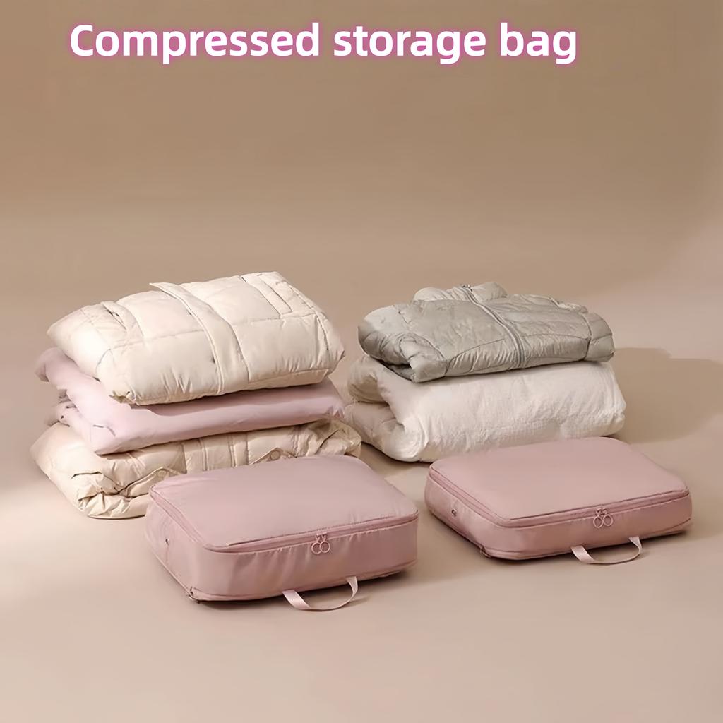 1pc Storage Bag Bedroom Cloth Compression Bag Large Capacity Duvet Storage Bag Wardrobe Organizer Save Space Compressible Bag