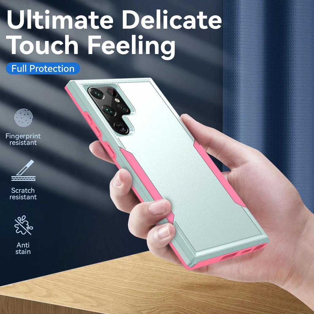 Anti-Shock Matte Funda Case for Samsung Galaxy S24 Ultra S23 FE S22 S21 Plus S20 S 24 23 22 Hybrid Protection Armor Cover