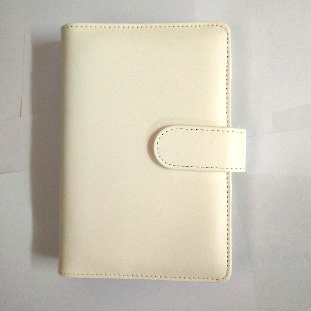 Custom Pu Leather Budget Binder Office Supplies With Buckle Notebook Planner Cover A5 Binder Ring Bound Planner