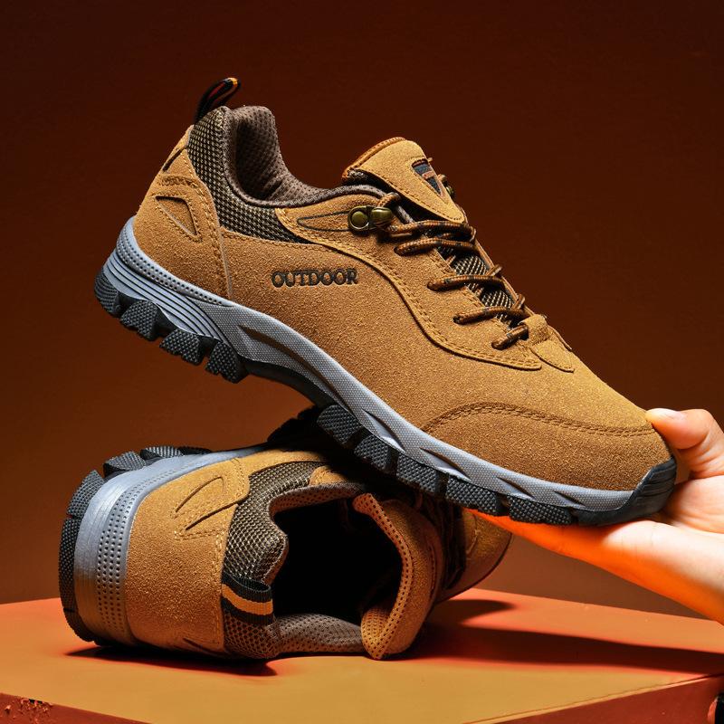 Large size hiking shoes suede casual outdoor sports shoes breathable travel hiking off-road shoes 39
