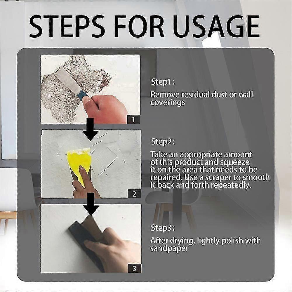 Wall Repair Paste, Face Repair And Renovation Cover Mildew Stains Household Wall Cracks Repair Paste