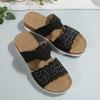 Pegged Heels Women's Anti-slip Shoes, Large Size, Open-toe Beach Sandals Devotion
