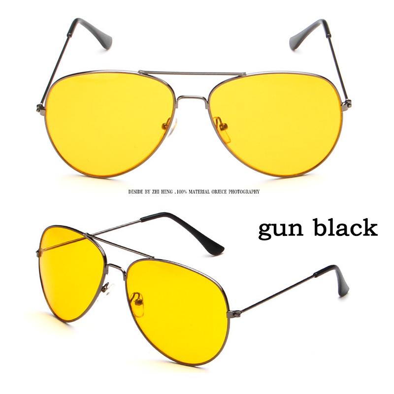 

Высококачественные солнцезащитные очки-пилоты HD унисекс Зеркальные солнцезащитные очки желтые очки ночного видения для мужчин и женщин