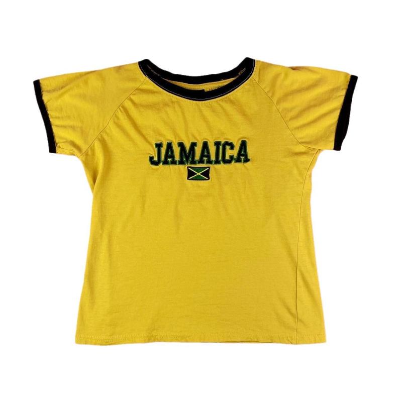 Y2K Sommer Retro Lässig Buchstabendruck Trendig Personalisiert Street T-Shirt