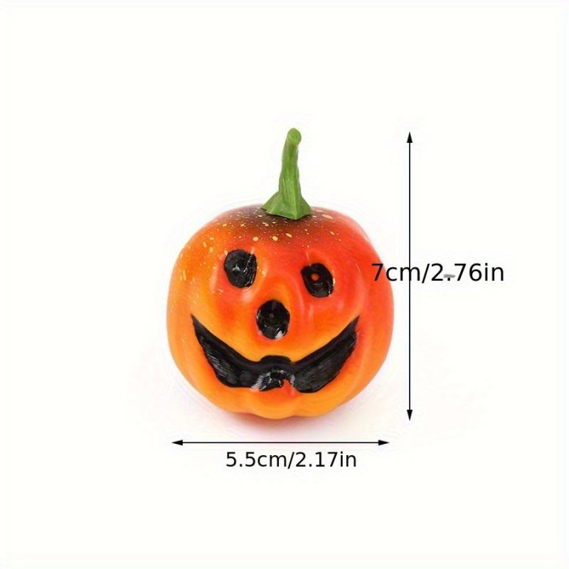 1pc/2pcsHalloween Ghost Face Small Pumpkin Smiley Face Foam Simulation Pumpkin Party Table Decoration Ornament Mini Pumpkin Phot