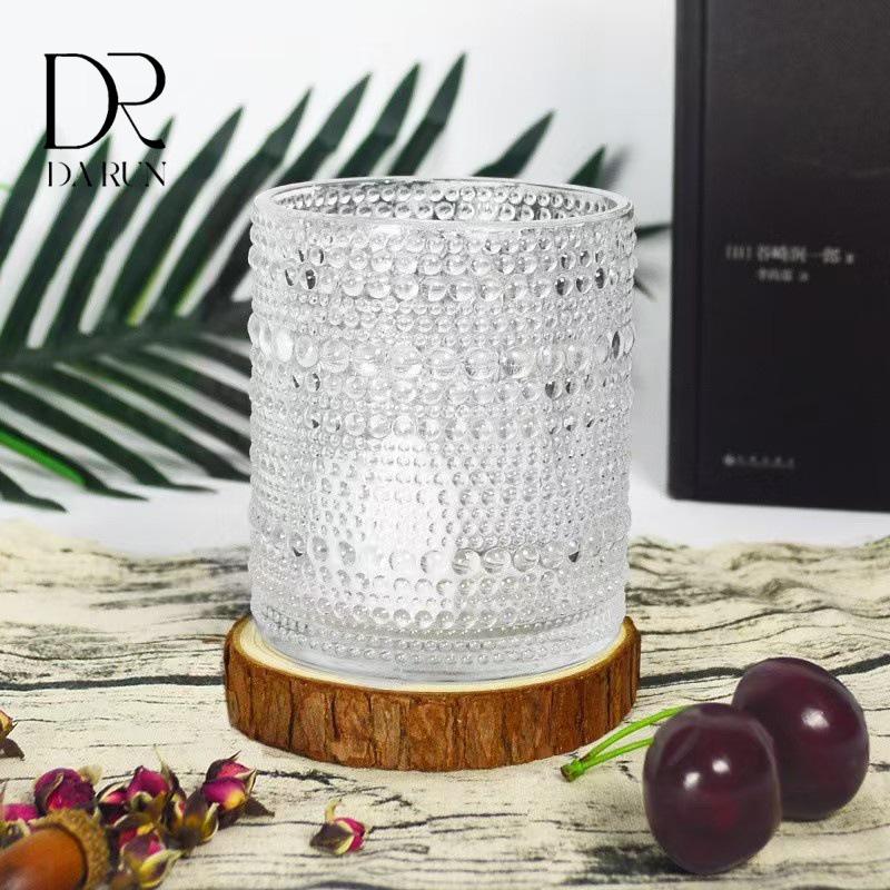 Romantic Round Glass Aromatherapy Candle Holder for Home Decor