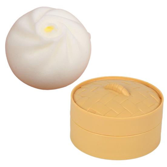 Chinese Food Squeeze Toy Slow-Rising Bun Dumpling Roll TPR Steamed Fidget Toy for Stress Relief Cute