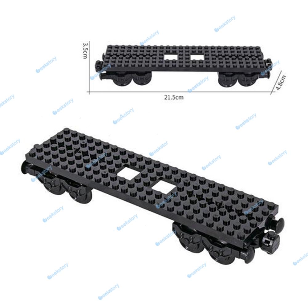 Train Motor Base Plate Technology Building Blocks Parts Chassis 88002 Train Wheel Frame Assembly MOC DIY Bricks Toys Accessory