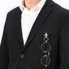 [GORBE] [Golbe] Eyeglass Holder (LilyFleur-de-lis emblem) Made in Italy, Silver