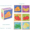 3D Wooden Puzzle – Educational Flip & Build Blocks for Kindergarten Kids