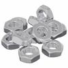 Hex Nut 12 Pcs Silver M8 Metal