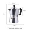 Italian Octagonal Mocha Pot - Aluminum Coffee Maker for European Brewing