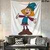 Wickie  Wall Hanging Printed Fabric Blanket Decorative Tapestries for Bedroom Living Room Home Decor