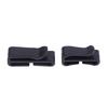 10Pcs/Pack Quick Slip Keeper Buckle End Clip Slider Black For Camping Hiking Backpack Adjusting Strap Webbing 20-51Mm