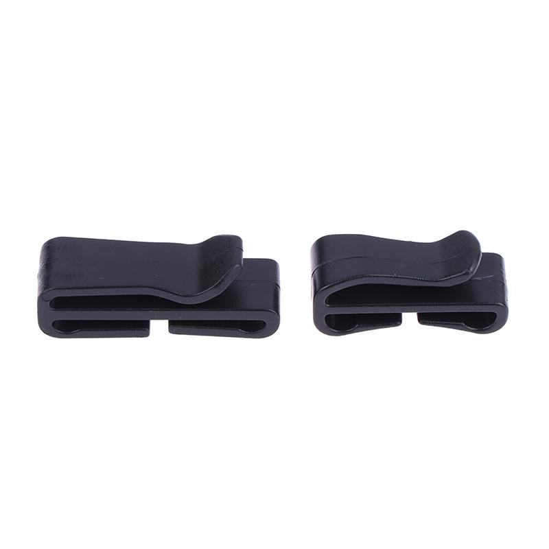 10Pcs/Pack Quick Slip Keeper Buckle End Clip Slider Black For Camping Hiking Backpack Adjusting Strap Webbing 20-51Mm