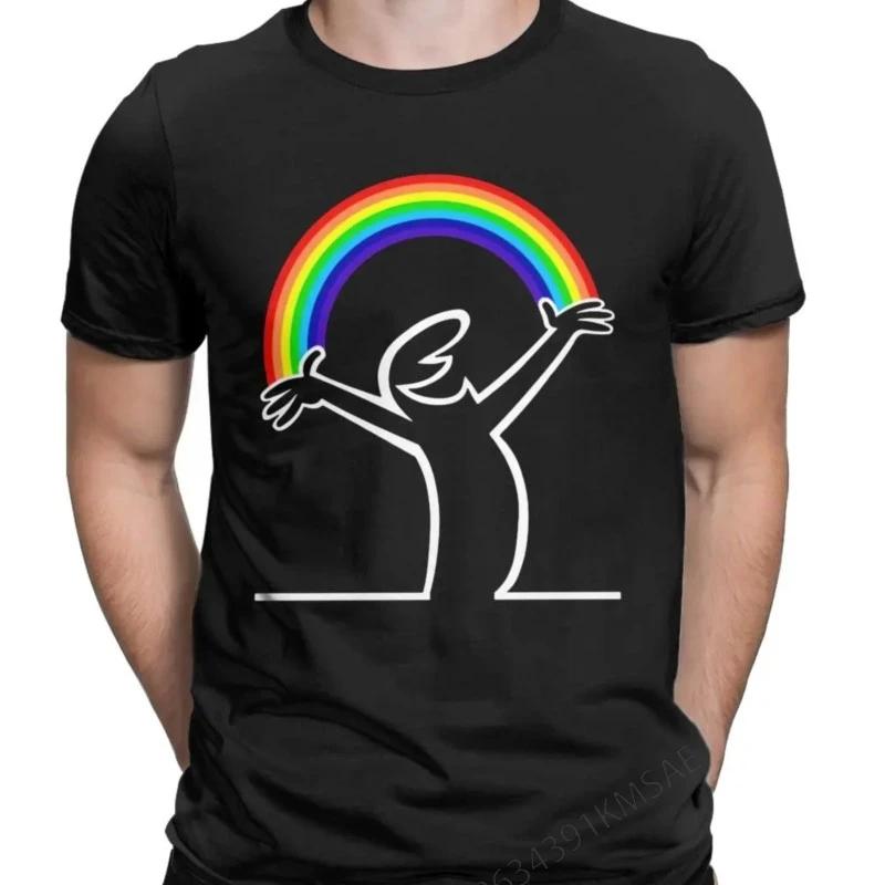 La Linea Men Lineman Rainbow La Linea T Shirt Cotton Clothing Vintage Short Sleeve O Neck Tees Birthday Present TShirt