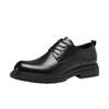 Red Dragonfly Men's Genuine Leather Formal Brogue Derby Shoes for Business, Wedding, and Groom.