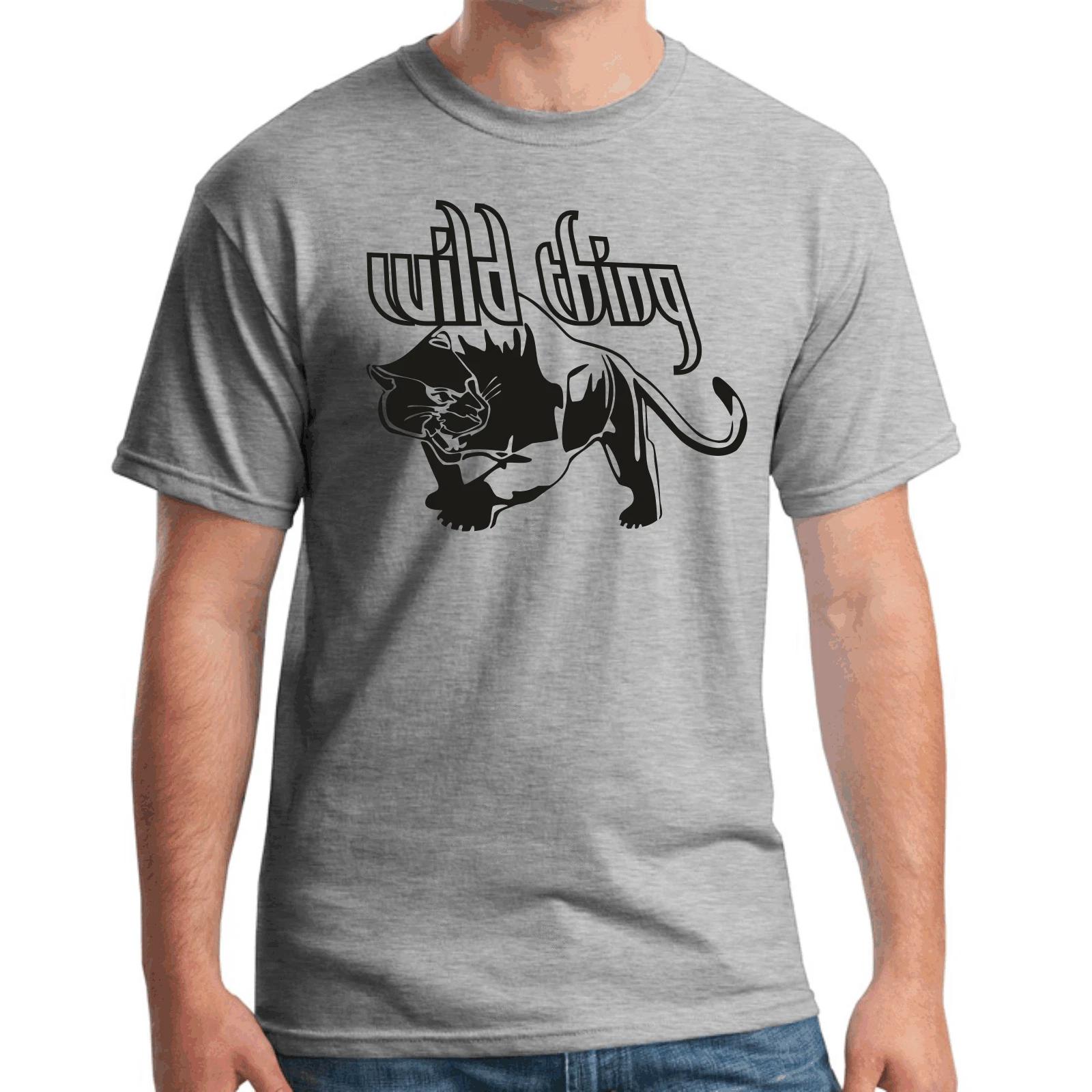 Men s and Women s T-shirts Wild thing panther cat cat big cat sayings saying gift fun XXXXL