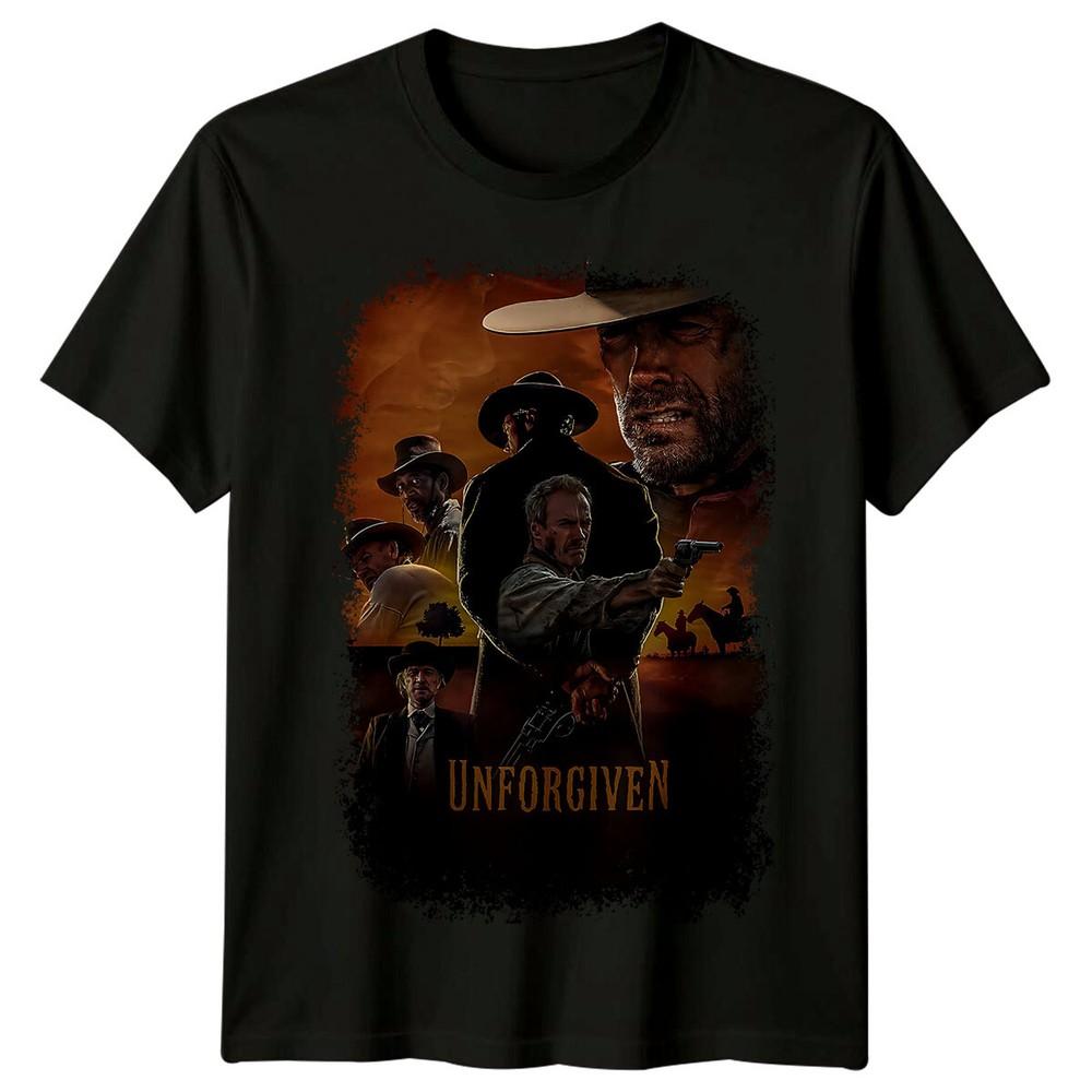 Непрощенный (1992) Футболка в стиле постера фильма, ретро, унисекс 3XL