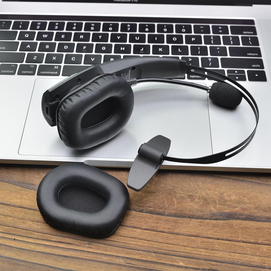 YAYINCC 1 Pair Replacement memory foam Ear Pads Pillow Cushion Cover For Vxi BlueParrott B350-XT B350XT Headset