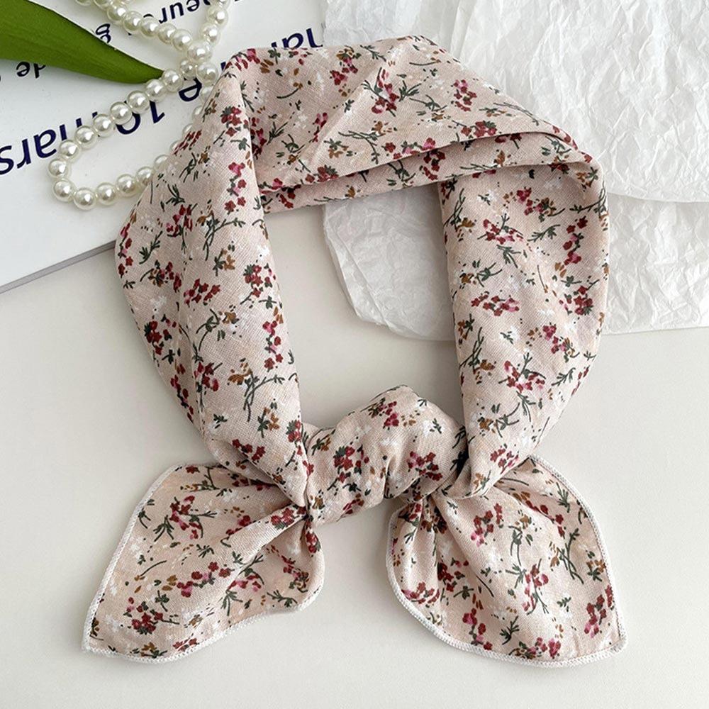 

Multiple Styles Hair Scarf 70*70cm Hijab Retro Smooth Bandana Women C Light Pink