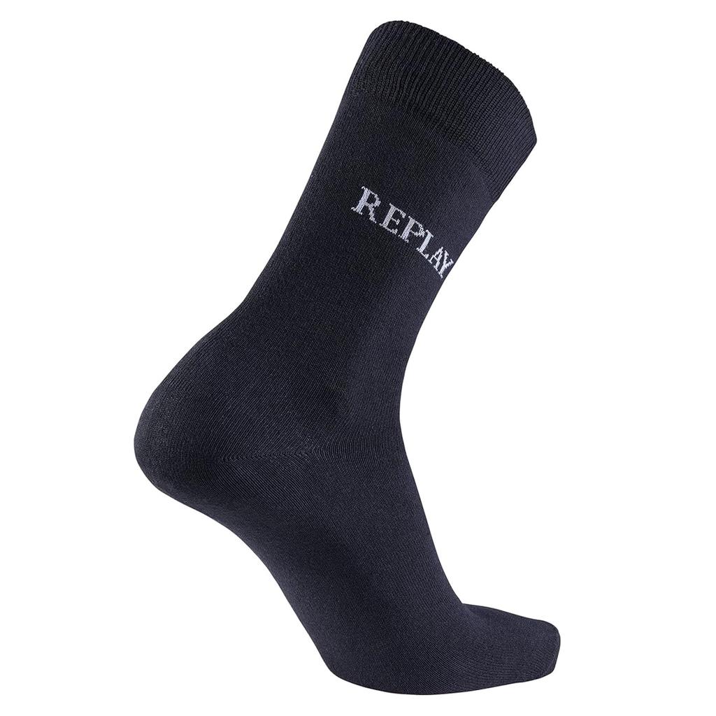 Replay Unisex Adult Logo Socks (Pack of 3)