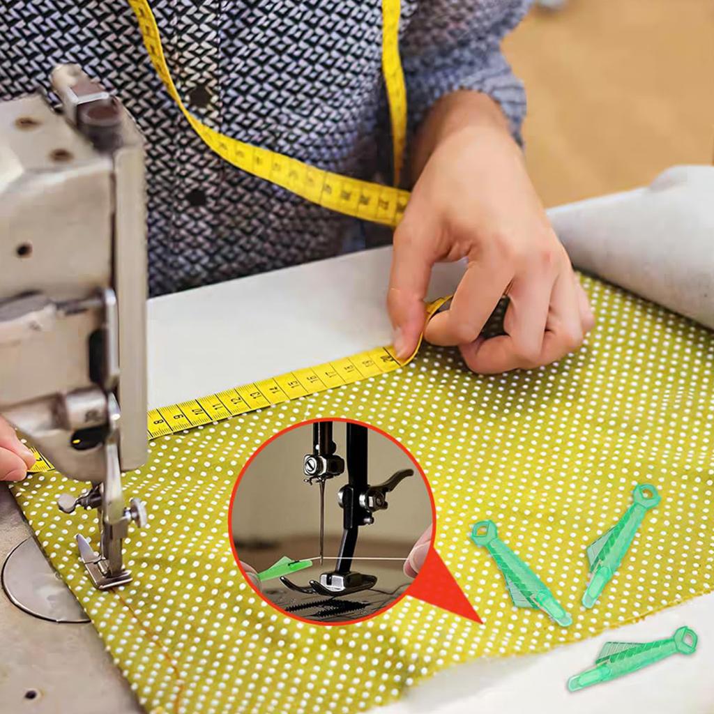 Yousheng 20 Pcs Fish Mouth Needle Threader Sewing Machine Needle Threader Loop Needle Threading Tool for Hand Sewing Machine Sewing