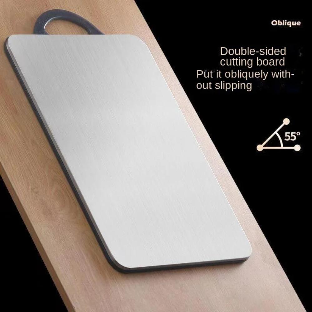 Anti-mold Chopping Block 304 Stainless Steel and PP Chopping Board Double-sided Cutting Board  Beef