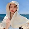 Full Face Sun Protection Hat Outdoor Women Summer Sunshade Visor Big Hat with Neck Protection Shawl for Fishing Hiking Hat