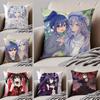 Cozy Anime HeartFluttering DDATE A LIVE Cushion Cover Linen Pillow Case Soft Breathable Protective Couch Room Decoration