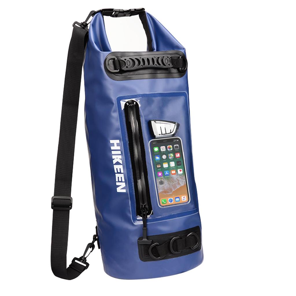 Hikeen Waterproof Pouch Dry Bag Waterproof Case IP68 Large Capacity Lightweight New Material Waterproof Dustproof Drum Type 20L For Kayaking Boating