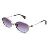 VIVIENNE WESTWOOD Ovale Sonnenbrille Mit Hohl-Logo-Design Unisex-Sonnenbrille Gold VW7022-1-867