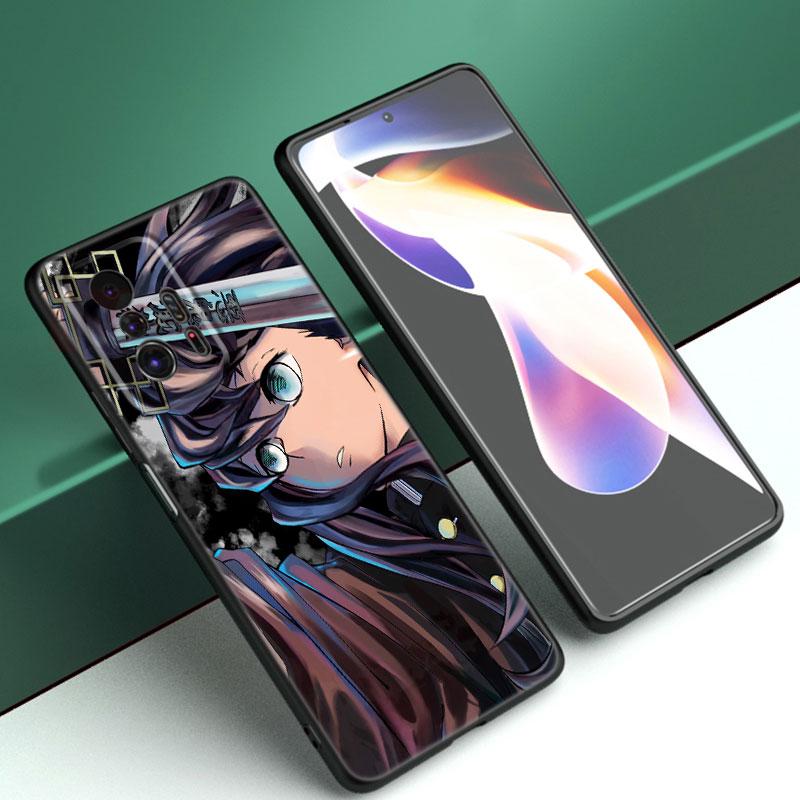 

Чехол для телефона Anime Demon Slayer для Xiaomi Mi A2 8 9 SE Note 10 10T 11 12 Lite 9T 11T 12S 12T Pro A3 6X 12X, мягкий черный чехол из ТПУ Xiaomi Mi A2 Lite