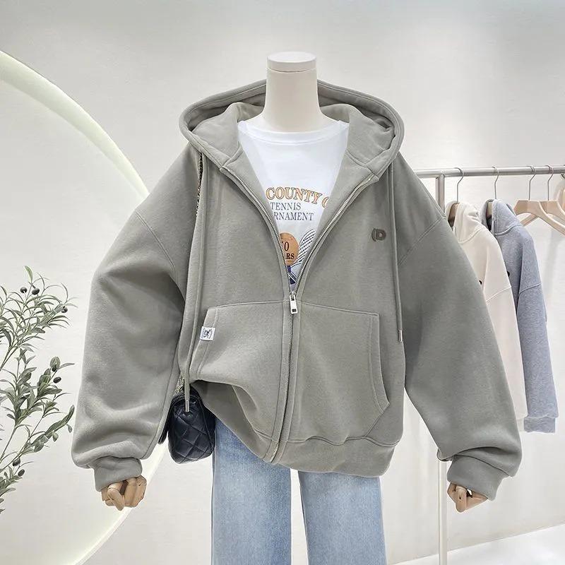 Coats for Women Winter Cotton Jacket Hooded Thickened Solid Color Oversize Loose Casual Coat Top