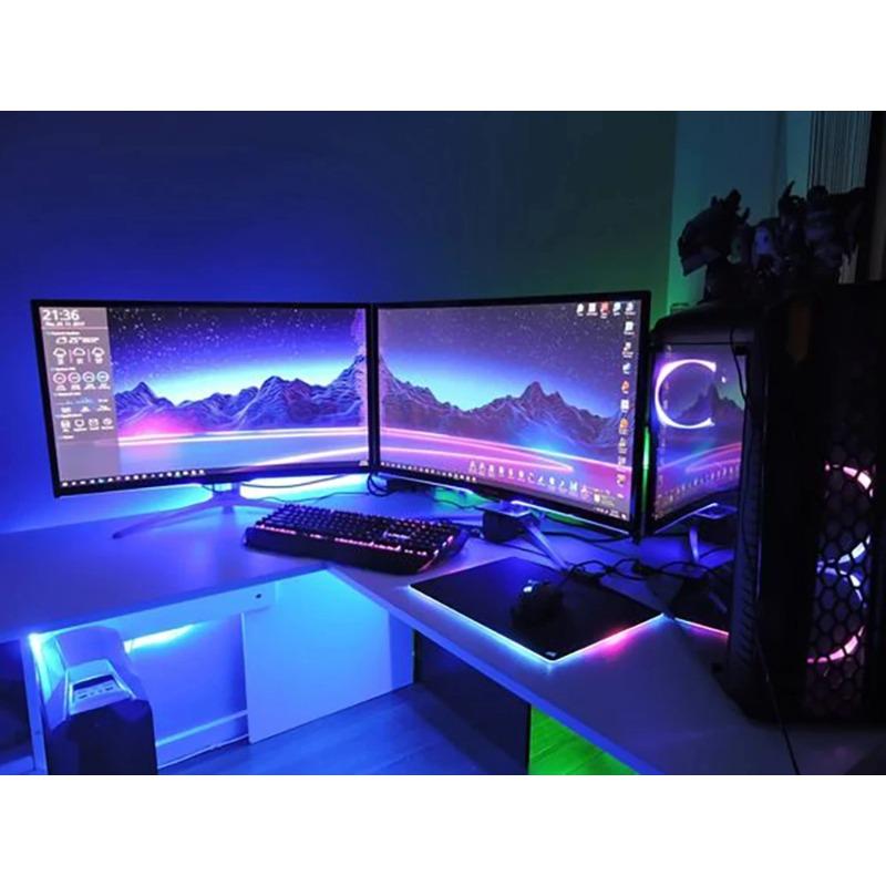 Bluetooth LED Strip Lights Smart SMD 5050 APP Remote Control Flexible Ribbon Diode Lamp Tape TV Backlights Game Room Home Decor