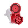 Conjunto de conectores de tomada industrial IP67 à prova d'água 3 fases de energia 4 pinos 63A 3P+E 380415V