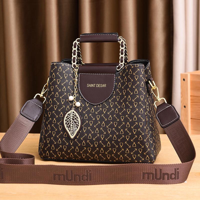 Модная женская высококачественная сумка-ведро с принтом - Сумка через плечо большой вместимости