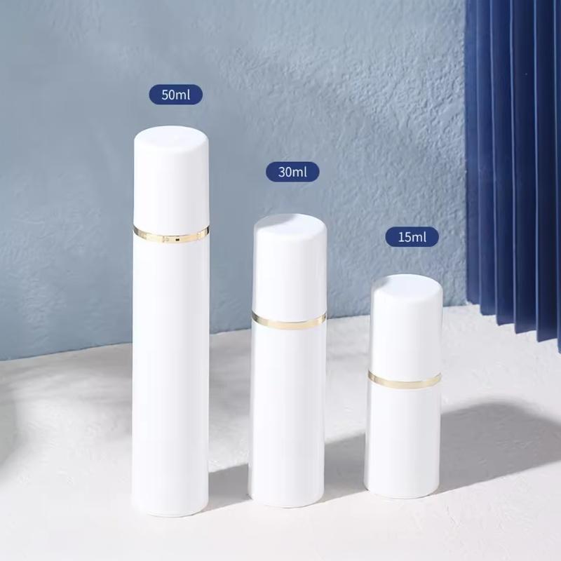 1Pcs Vacuum Packaging Lotion Bottle 15/30/50Ml Empty Airless Bottles Pump Head Plastic Cosmetic Container Tube Travel Bottles