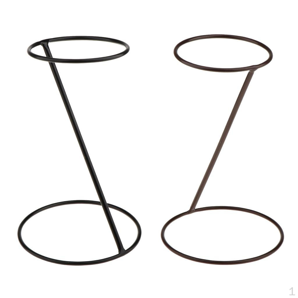 

2pcs Standing Metal Wigs Display Holder Baseball Sports Cap Storage Organizer Stand rack and shelf