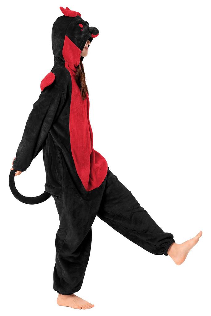 OLAOLA Dinosaur Kigurumi Pajamas for Animal Fluffy Winter Cute Loungewear for Warm and Warm for Cold Weather Flannel Material M Adults, Cosplay,