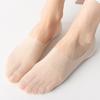 1Pairs Women Invisible Boat Socks Breathable Silicone Non-slip Ultra-thin Sock Slippers High Quality Elastic Ice Silk Low Sox