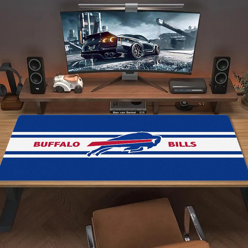 Buffalo Bills Color Mouse Pad Large Gaming Table Cushion Non-slip Laptop Tablet Big Mousepad XXL Mat Mini PC Playmat With Lock Edge