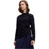 Fila Smaragd Mode Bequemer Pullover Langarm Strickpullover Damenpullover Legendär-Blau F11W514405F-NV