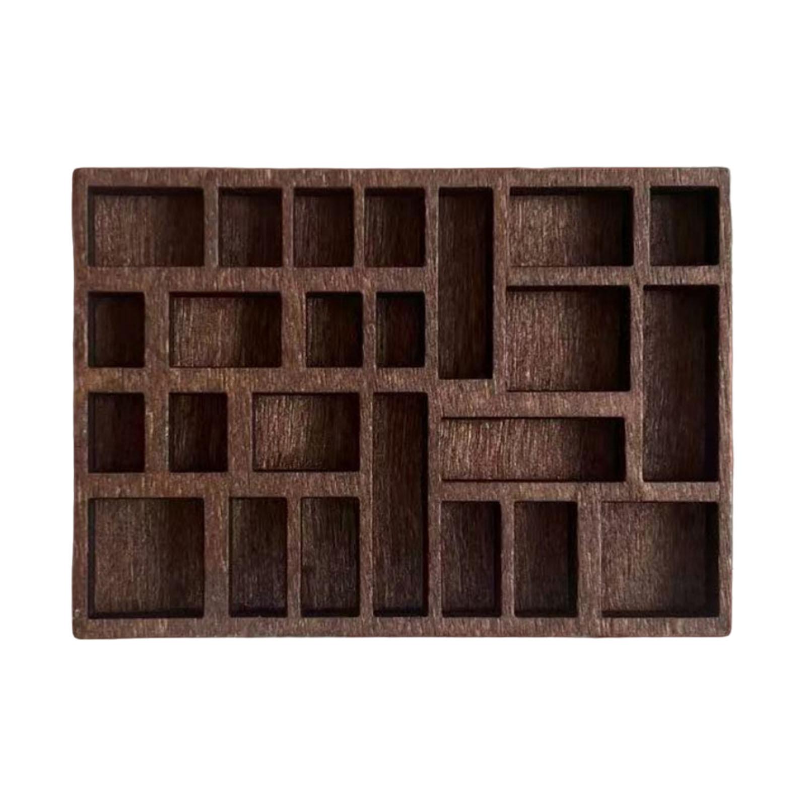 

Миниатюрная полка для безделушек, карманный деревянный хрустальный ящик, держатель для украшений для мужчин и женщин, полка для туалетного столика L