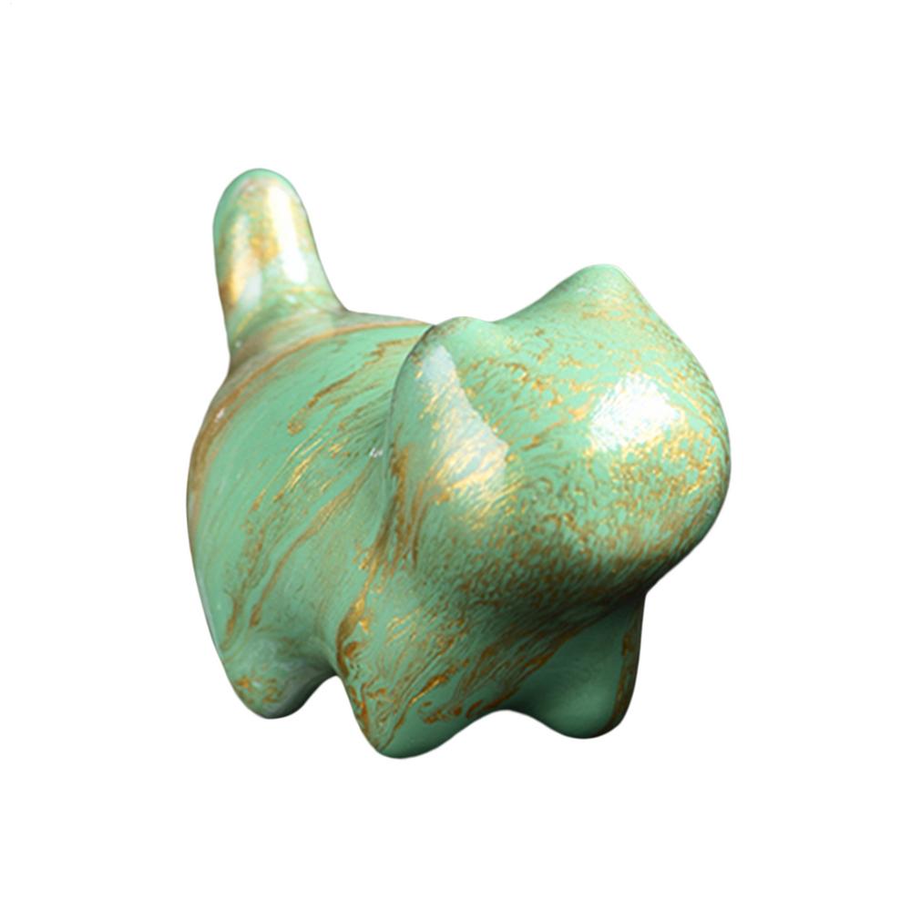 Wooden Cat Ornament Desk Miniatures Statues Cute Carved Cats Art Crafts Floating Paint Micro-landscape Decorations for Bookcase