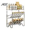 Stainless Steel Seasoning Rack Spice Rack, 2/3/4 Tier Condiment Organizer for Multi Layer Countertop, Multi-purpose Multi-Layer Bottle Holder Kitchen