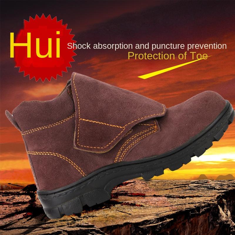 Labor Protection Shoes Men's Anti-Smashing and Anti-Penetration Welder Anti-Splash Protection Special Work Shoes